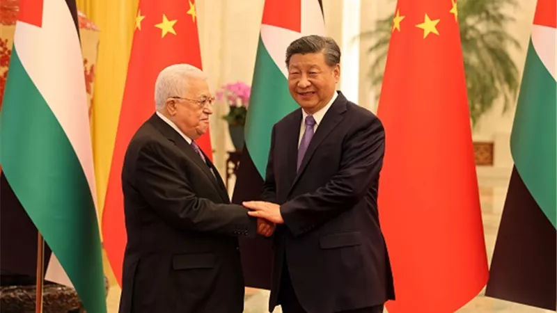 الرئيس الفلسطينى يوجه الشكر لنظيره الصينى لموقف بكين الرافض للتهجير