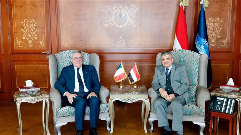 ربيع يبحث سبل التعاون مع مبعوث الرئيس الفرنسي لشئون الممر الاقتصادي الهندي للشرق الأوسط أوروبا IMEC