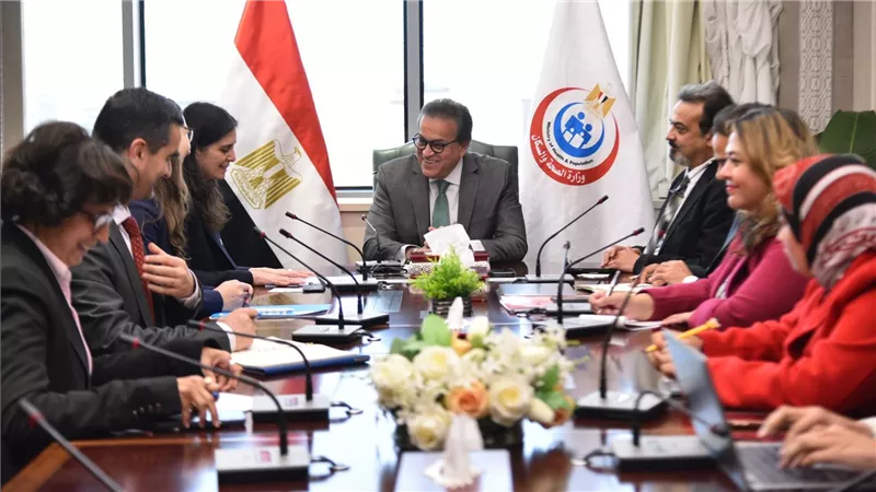 وزير الصحة يبحث مع ممثل اليونيسيف تعزيز التعاون في الرعاية الصحية والتغذية والصحة النفسية