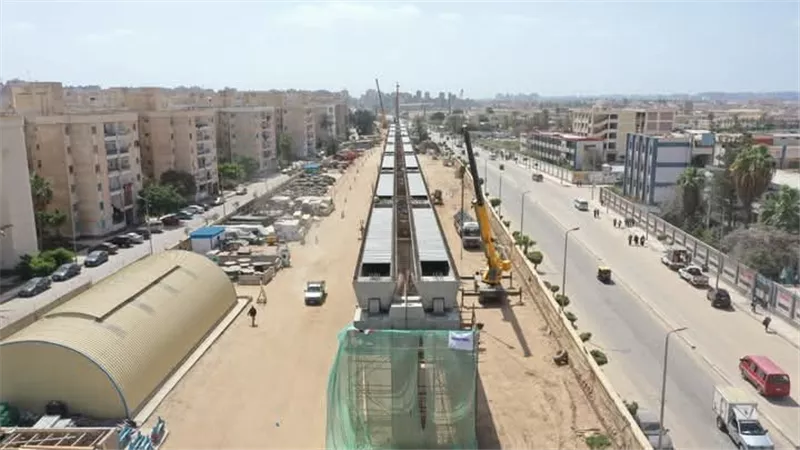 النقل: تقدم أعمال تنفيذ مشروع المرحلة الأولى من مترو الإسكندرية