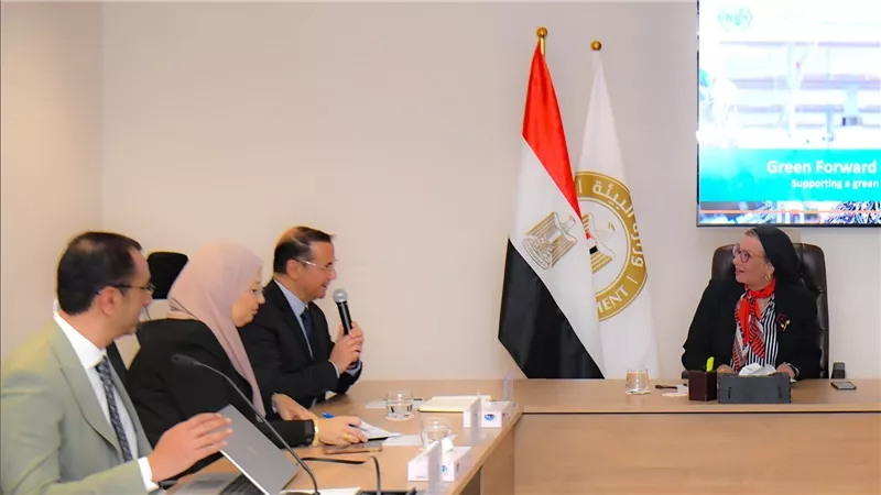 وزيرة البيئة تلتقى مع ممثلي برنامج الأمم المتحدة للتنمية الصناعية 
