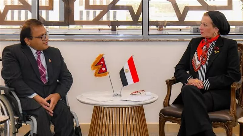 وزيرة البيئة تستقبل سفير النيبال لبحث سبل التعاون المشترك في مواجهة تحدى تغير المناخ