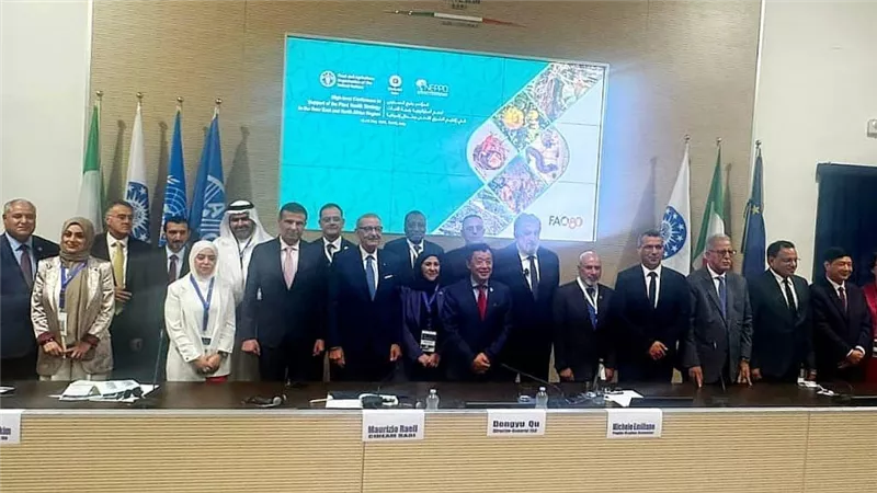وزير الزراعة يشارك في الجلسة الافتتاحية للمؤتمر الدولي لدعم استراتيجية 