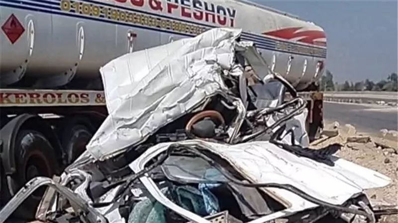 إحالة سائق ومالك السيارة المتسببة فى حادث الطريق الإقليمى محبوسين للجنايات