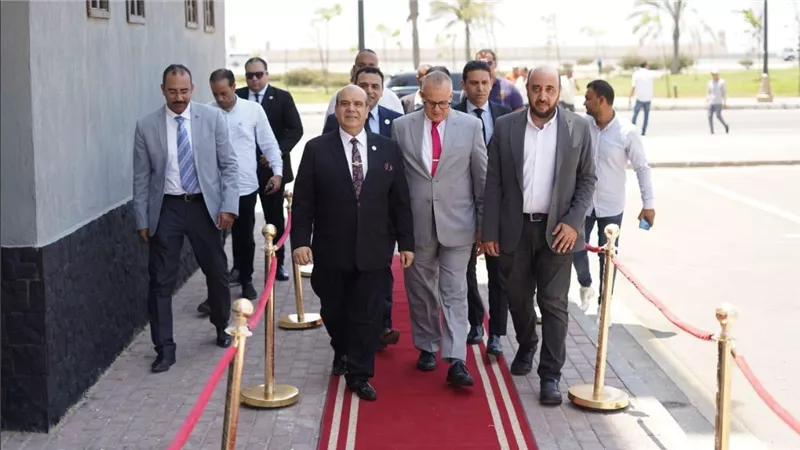 افتتاح مجمع التوثيق والشهر العقاري بمدينة المنصورة الجديدة