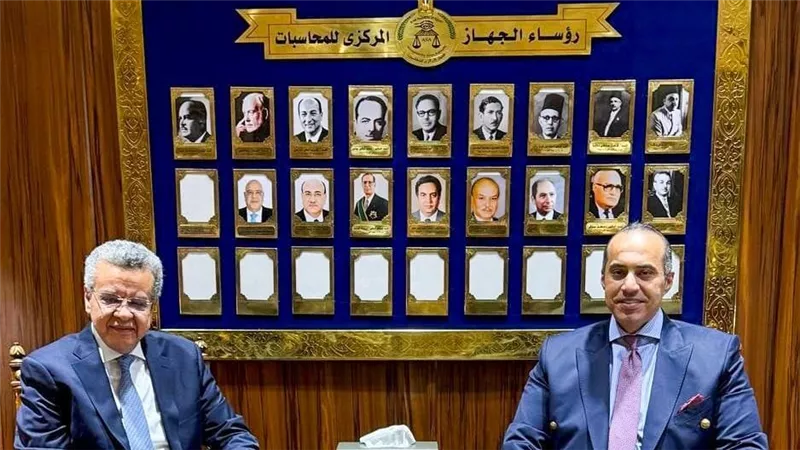 وزير الشئون النيابية والقانونية والتواصل السياسي يلتقي المستشار محمد الفيصل رئيس الجهاز المركزي للمحاسبات