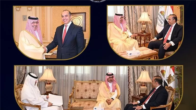 وزير الشئون النيابية والقانونية يستقبل سفير خادم الحرمين الشريفين لدى جمهورية مصر العربية