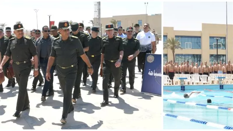 الفريق أول عبد المجيد صقر القائد العام للقوات المسلحة وزير الدفاع والإنتاج الحربى يتفقد إختبارات القبول بالأكاديمية العسكرية المصرية والكليات العسكرية