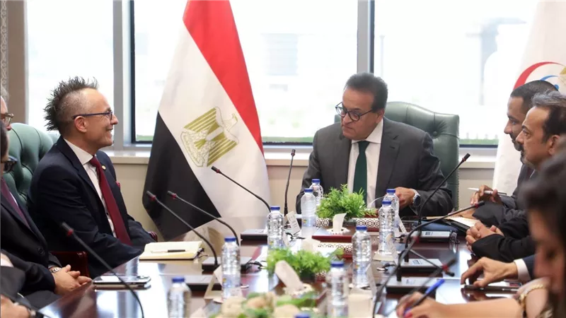وزير الصحة يبحث مع نائب رئيس شركة 