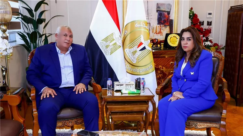 وزيرة التنمية المحلية تبحث مع محافظ الوادي الجديد الموقف التنفيذي للمشروعات التنموية والخدمية