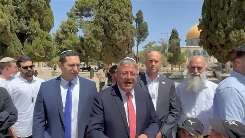 بن غفير يقود اقتحام المستوطنين للمسجد الأقصى فى عيد العرش