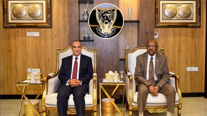 وزير الخارجية يلتقي وزير الخارجية والتعاون الدولي السوداني