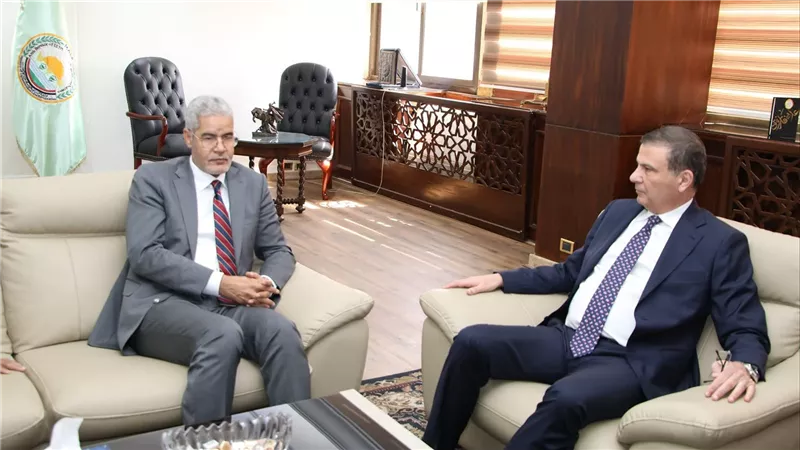  وزير الزراعة يبحث مع نظيره الموريتاني تعزيز سبل التعاون الزراعي المشترك