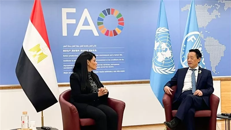 المشاط تبحث مع المدير العام لمنظمة الأغذية والزراعة للأمم المتحدة (الفاو) تعزيز العلاقات المشتركة في مجال الأمن الغذائي