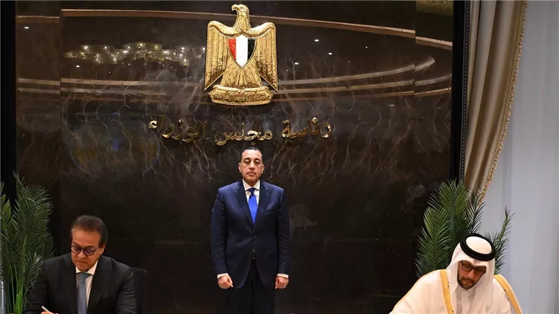 رئيس الوزراء يشهد توقيع مذكرة تفاهم بين مصر وقطر للتعاون في المجال الصحي