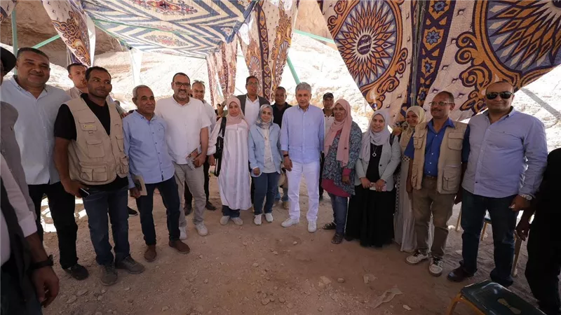 وزير السياحة والآثار يفتتح مقبرة الملك أمنحتب الثالث بمنطقة وادي الملوك بالبر الغربي بالأقصر