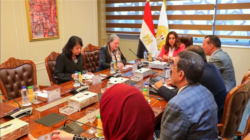 وزيرة التنمية المحلية تبحث مع لجنة التقييم المستقل التابع لمجموعة البنك الدولي نتائج برنامج التنمية المحلية بصعيد مصر 