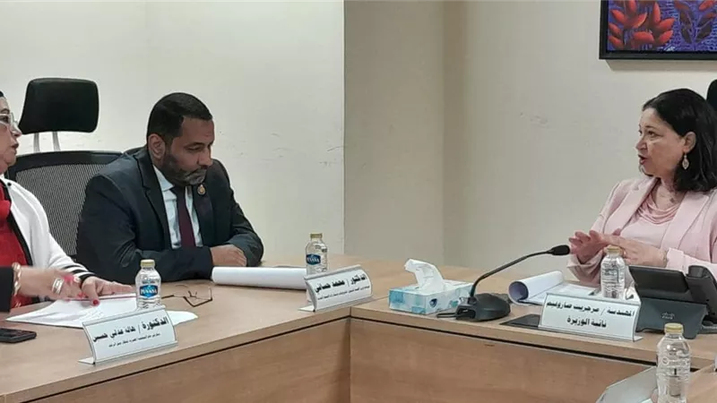 نائبة وزيرة التضامن تلتقي مساعد وزير الصحة والسكان لشئون المشروعات ومبادرات الصحة العامة