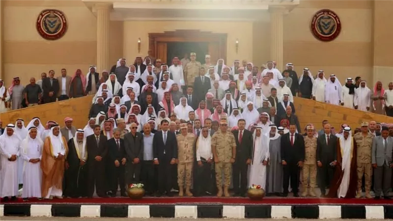 قيادة قوات شرق القناة لمكافحة الإرهاب تستقبل عدداً من شيوخ وعواقل القبائل وممثلى المجتمع المدنى بمحافظتى شمال وجنوب سيناء