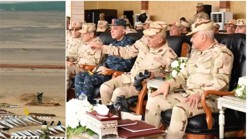 الفريق أول عبد المجيد صقر القائد العام للقوات المسلحة وزير الدفاع والإنتاج الحربى يشهد تنفيذ المرحلة الرئيسية للرماية الصاروخية لقوات الدفاع الجوى