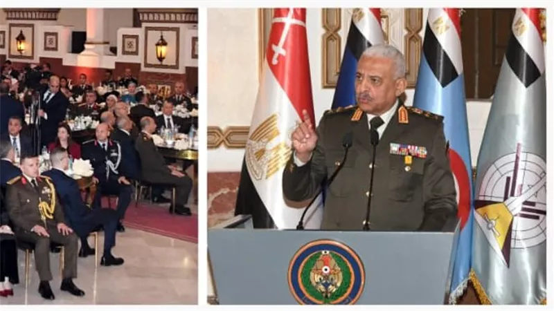 الفريق أول عبد المجيد صقر القائد العام للقوات المسلحة وزير الدفاع والإنتاج الحربى يشهد حفل تخرج دورة التمثيل الدبلوماسى العسكرى المصرى بالخارج  