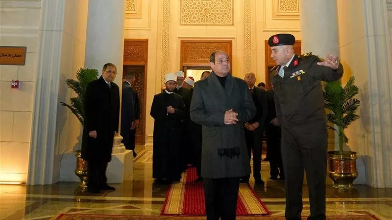 تلاوة ساحرة ومرافق متكاملة.. افتتاح مسجد العزيز الحكيم بحضور الرئيس ونجوم التلاوة