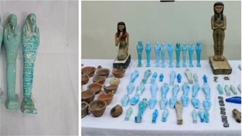 ضبط 509 قطع.. عامل بأسيوط يحول منزله إلى «متحف مصغر» بآثار مهربة