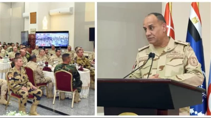 الفريق أشرف سالم زاهر القائد العام للقوات المسلحة وزير الدفاع والإنتاج الحربى يتفقد الجاهزية القتالية للمنطقة المركزية العسكرية ويشارك المقاتلين وجبة الإفطار
