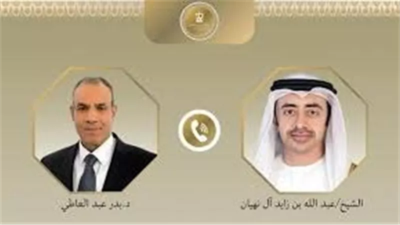 وزير الخارجية يبحث مع نظيره الإماراتي جهود خفض التصعيد ويدين استهداف محطة براكة