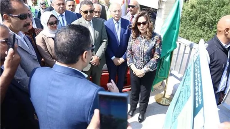 وزيرة التنمية المحلية تفتتح مشروع تطوير كوبري الأميرية أعلى ترعة الإسماعيلية