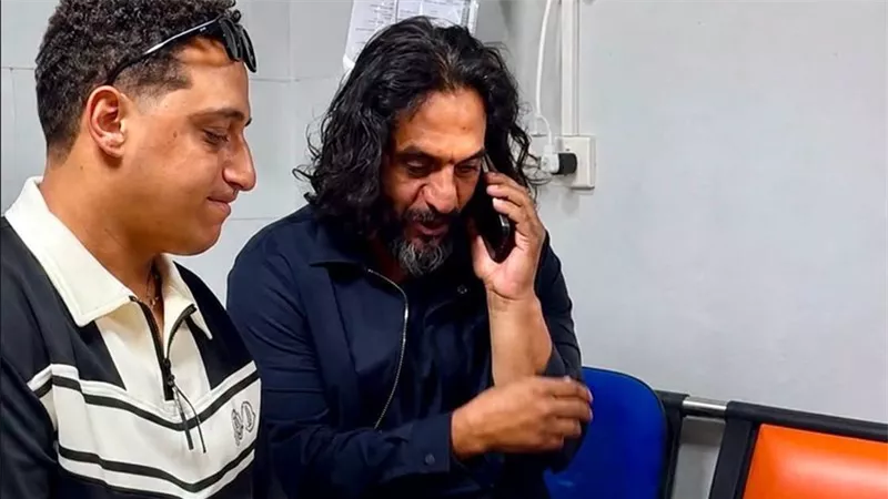 رضا البحراوي لـ بهاء سلطان بعد حادث السير: حمد لله على سلامتك يا حبيبي