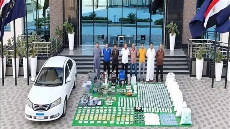 ضربة استباقية.. ضبط تشكيل عصابي بحوزته 320 ألف قرص مخدر و130 كيلو بودرة