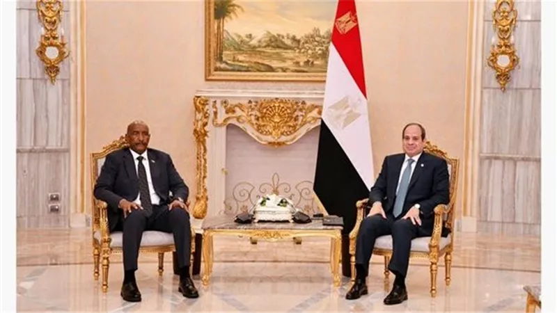 الرئيس السيسي خلال استقبال البرهان: حريصون على الحل السياسي للأزمة السودانية وإنهاء الحرب
