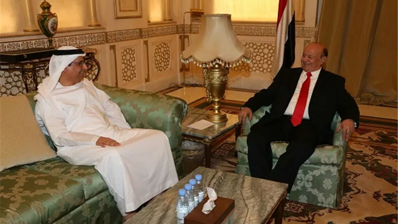 الرئيس اليمني يستقبل سفير الإمارات